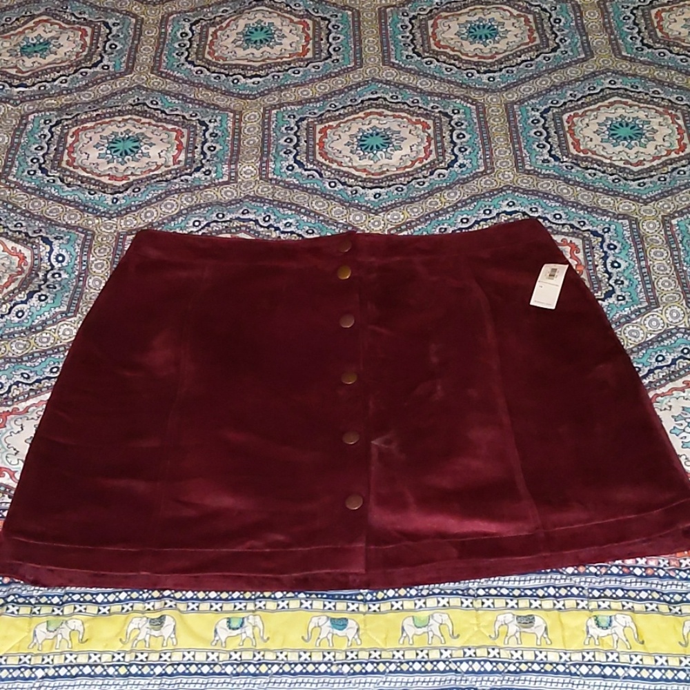 Velvet skirt